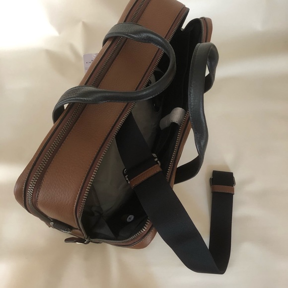 COACH Hamilton Seddle/Black Leather Day Brief - Picture 4 of 8